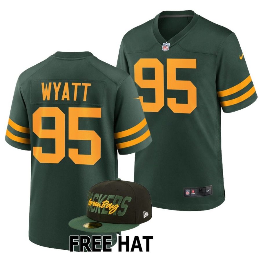 devonte wyatt green bay packers 2022 nfl draft alternate men green jersey scaled