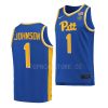 dior johnson pitt panthers 2022 23college basketball royal jersey scaled