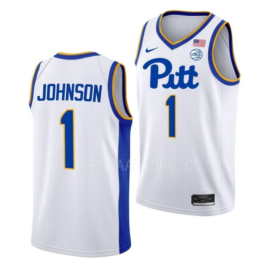 dior johnson pitt panthers college basketball 2022 23 jersey scaled