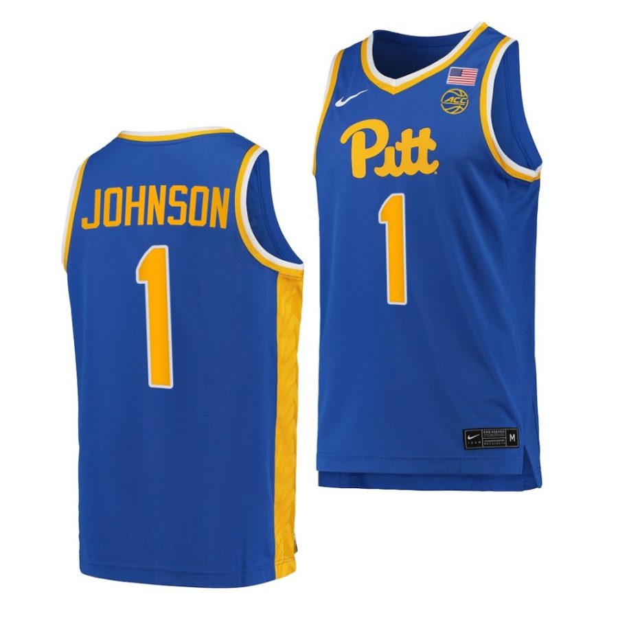 dior johnson pitt panthers college basketball 2022 23 replica jersey scaled
