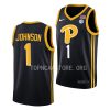 dior johnson pitt panthers college basketball black jersey scaled