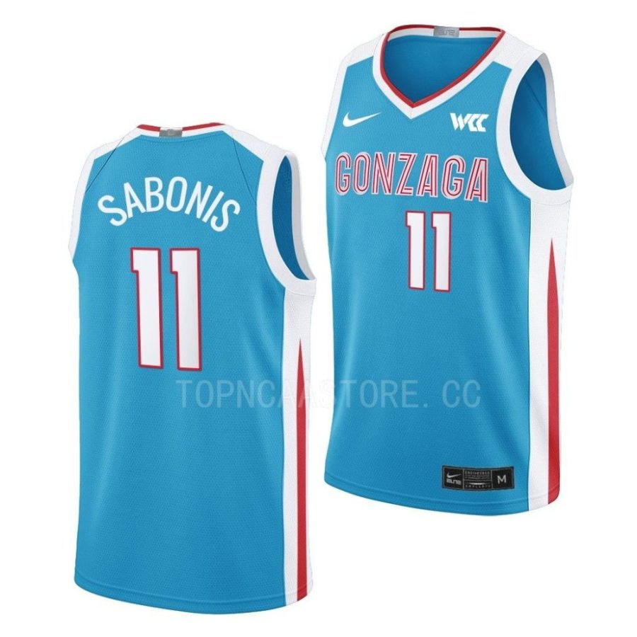 domantas sabonis blue college basketball alumni jersey scaled