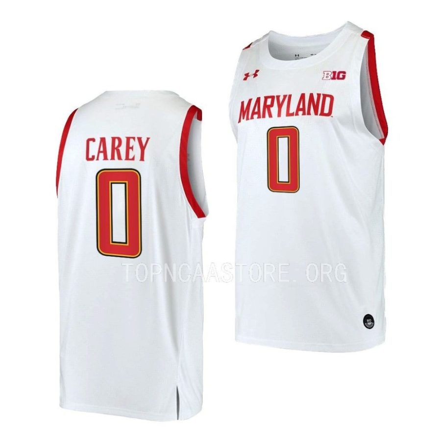 don carey maryland terrapins home basketball 2022 23 replica jersey scaled