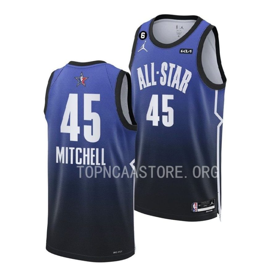 donovan mitchell blue 2023 nba all stareastern conference cavaliers jersey scaled