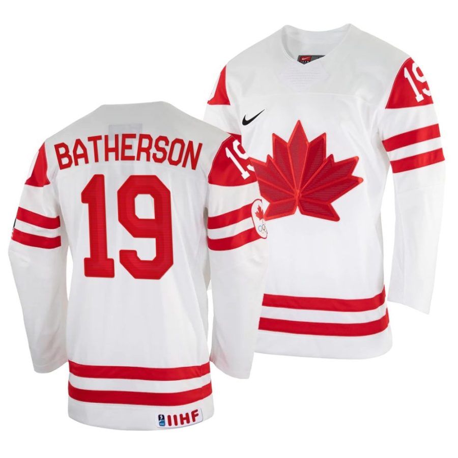 drake batherson home 2022 iihf world championship white jersey scaled