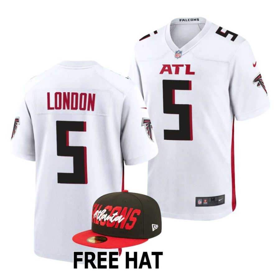 drake london atlanta falcons 2022 nfl draft game men white jersey scaled