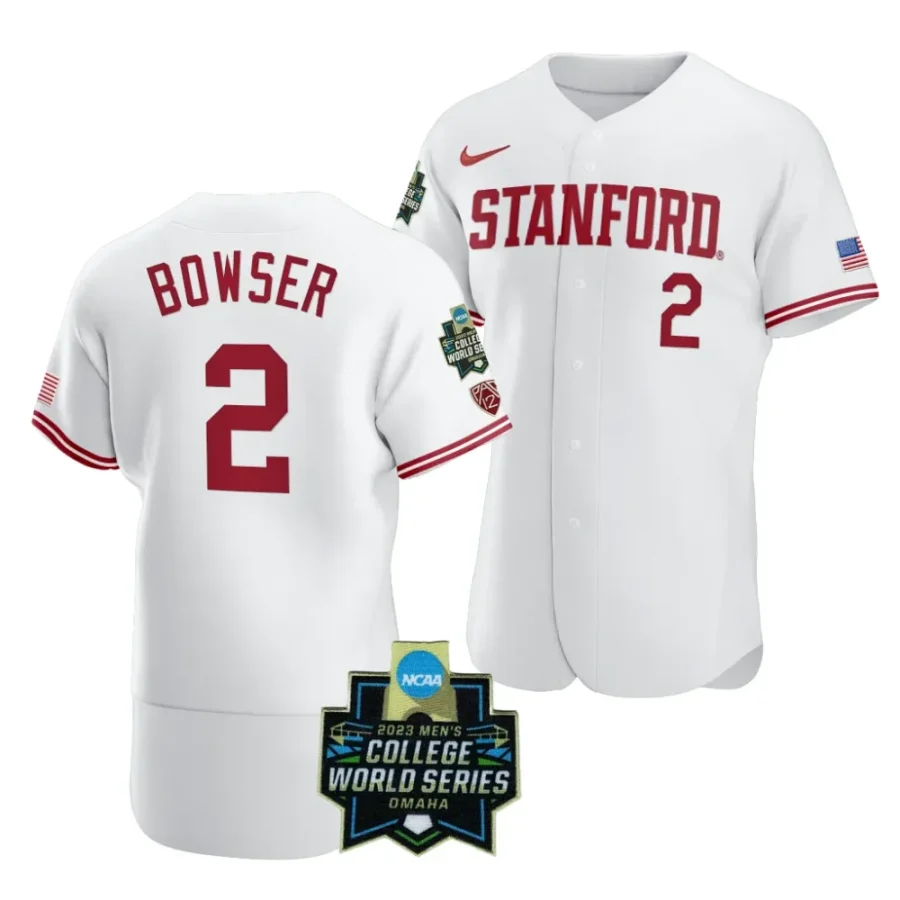 drew bowser stanford cardinal 2023 ncaa baseball college world series menomaha 8 jersey scaled