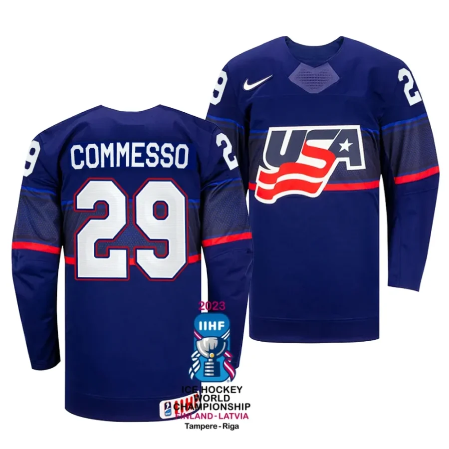 drew commesso away 2023 iihf world championship blue jersey scaled