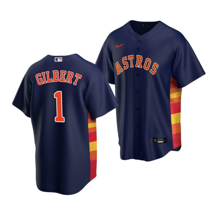 drew gilbert astros alternate 2022 mlb draft replica navy jersey scaled