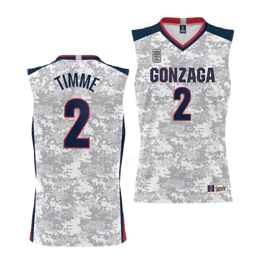 drew timme white 2022 carrier classic gonzaga bulldogsarmed forces day jersey scaled