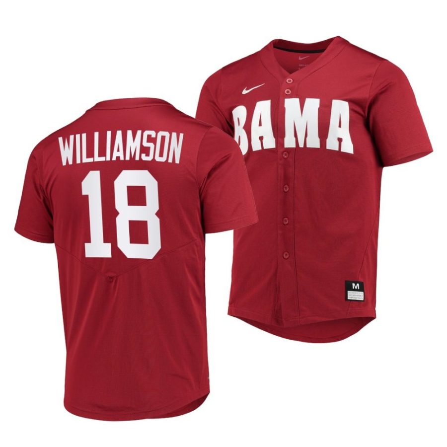 drew williamson alabama crimson tide 2022college baseball menreplica jersey 0 scaled