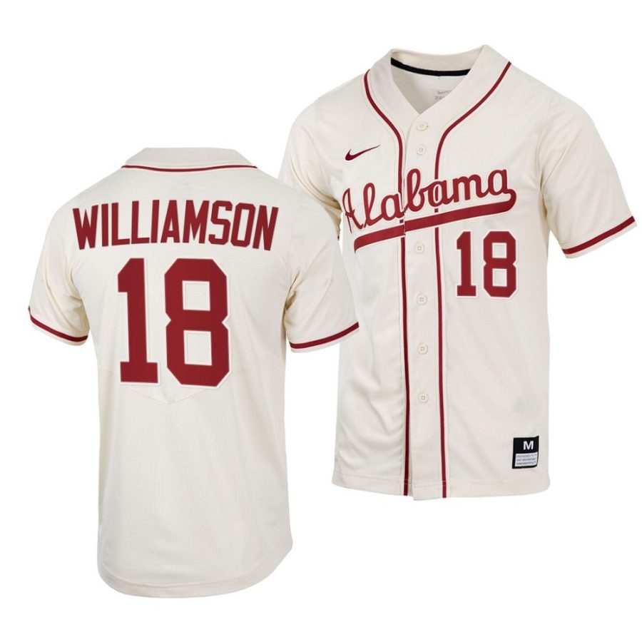 drew williamson alabama crimson tide 2022college baseball menreplica jersey scaled