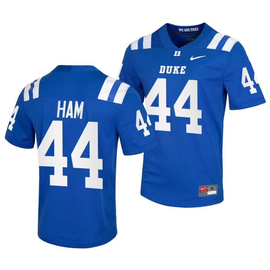 duke blue devils charlie ham blue college football jersey scaled