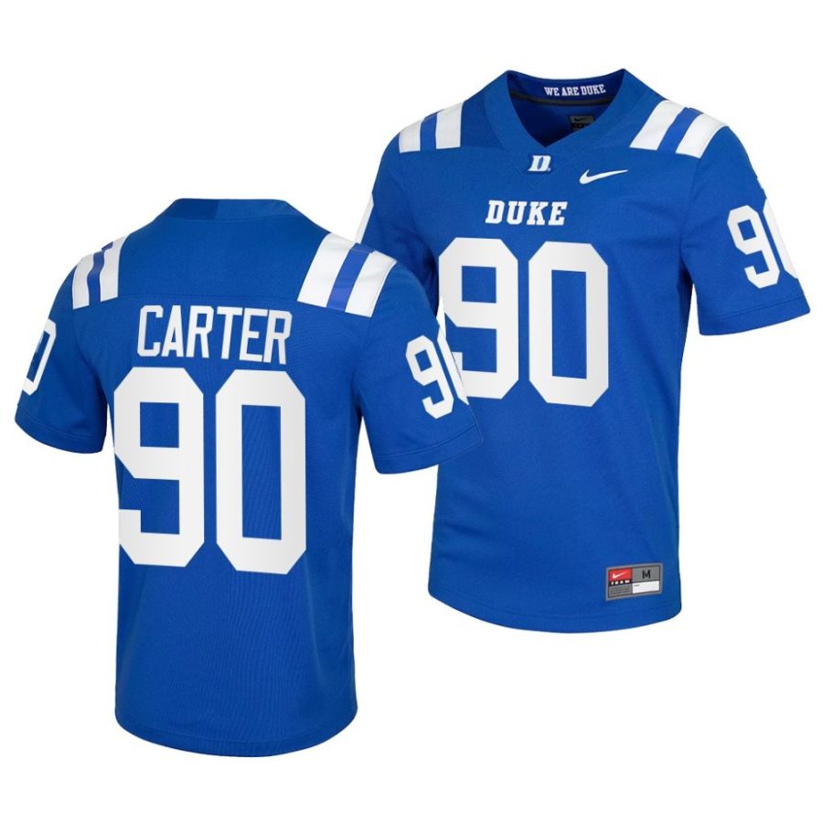duke blue devils dewayne carter blue college football jersey scaled