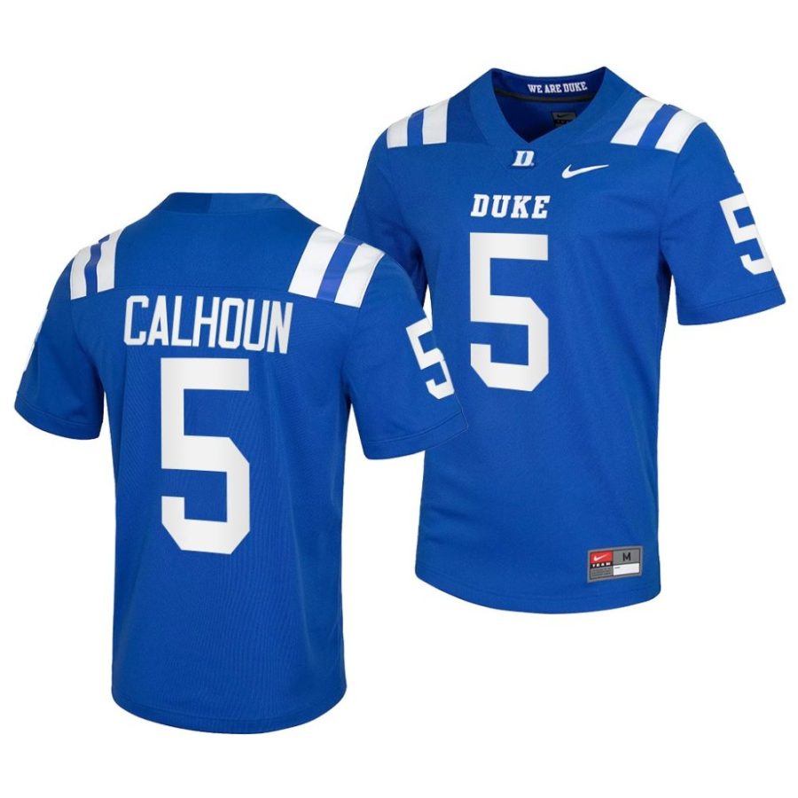 duke blue devils jalon calhoun blue college football jersey scaled