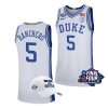 duke blue devils paolo banchero 2022 march madness final four free hat white jersey scaled