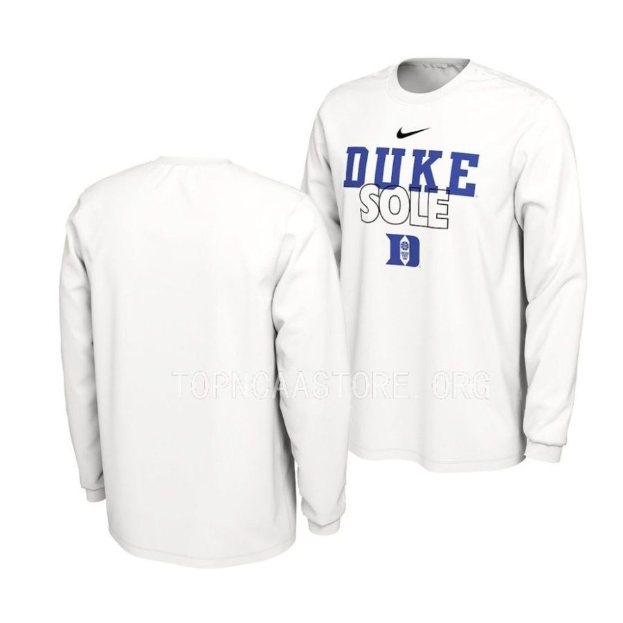 duke blue devils white on court long sleevecollege basketball men t shirt scaled