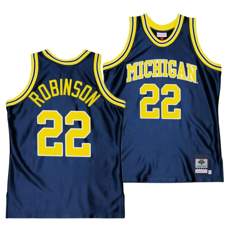 duncan robinson navy throwback alumni basketball jersey scaled