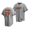 dylan beavers orioles road 2022 mlb draft replica gray jersey scaled