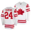 dylan cozens home 2022 iihf world championship white jersey scaled