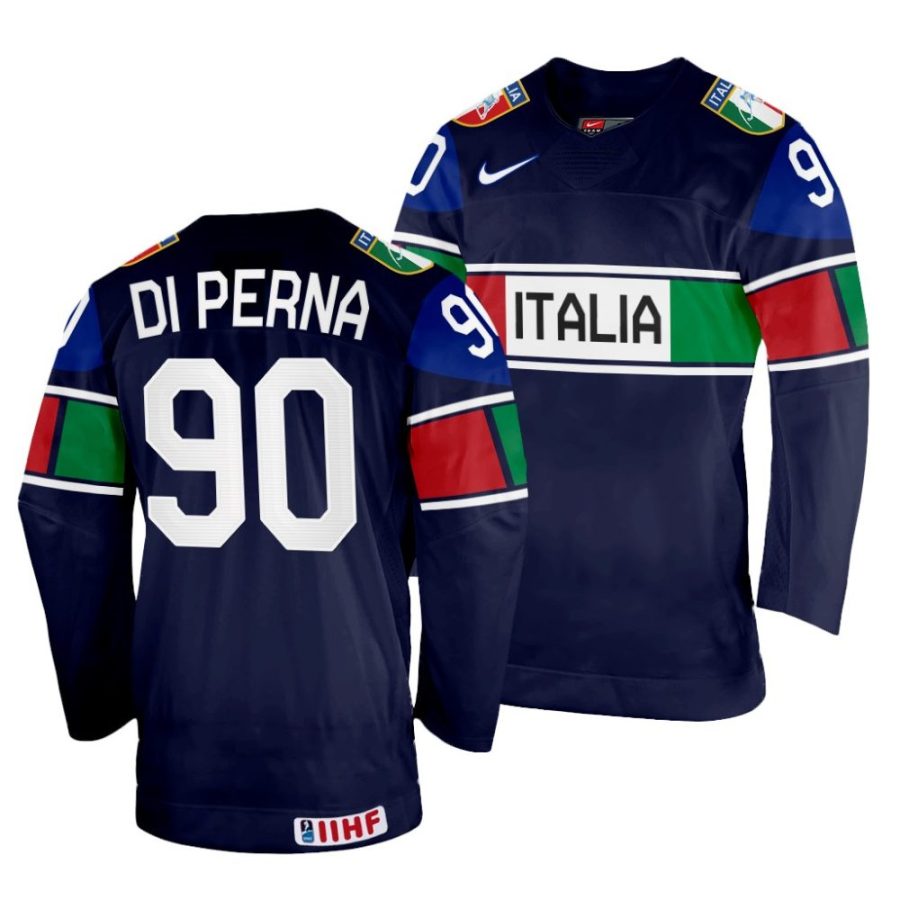 dylan di perna away 2022 iihf world championship navy jersey scaled