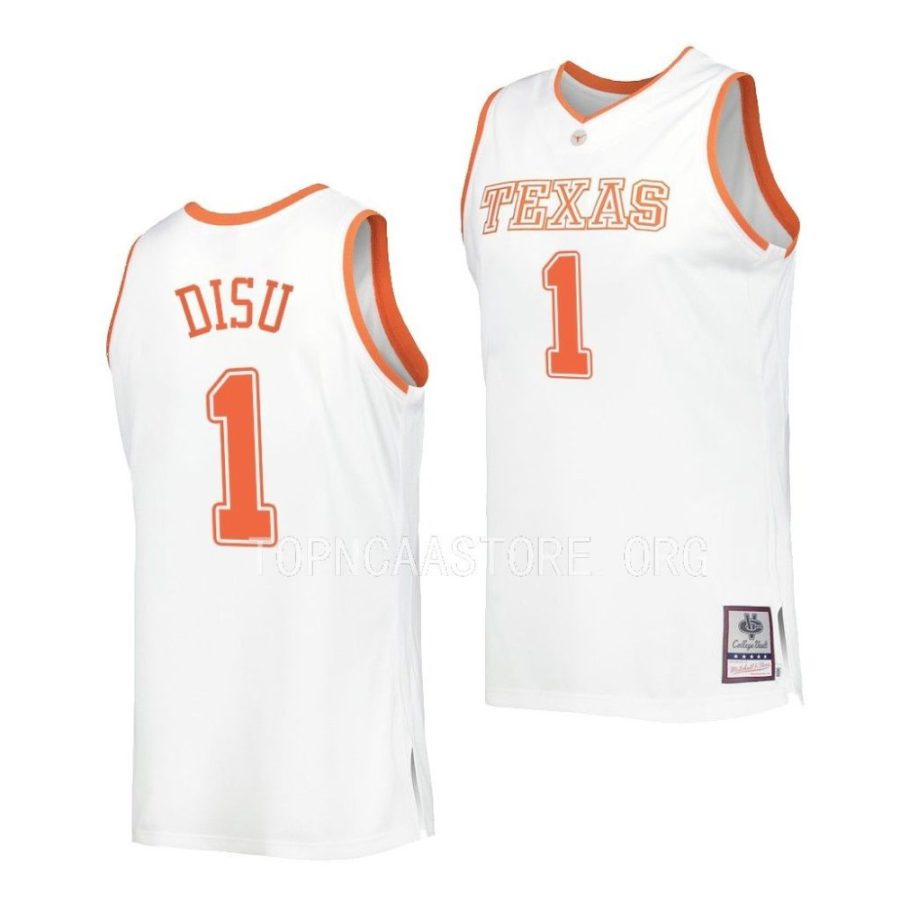 dylan disu texas longhorns college basketball throwback jersey scaled