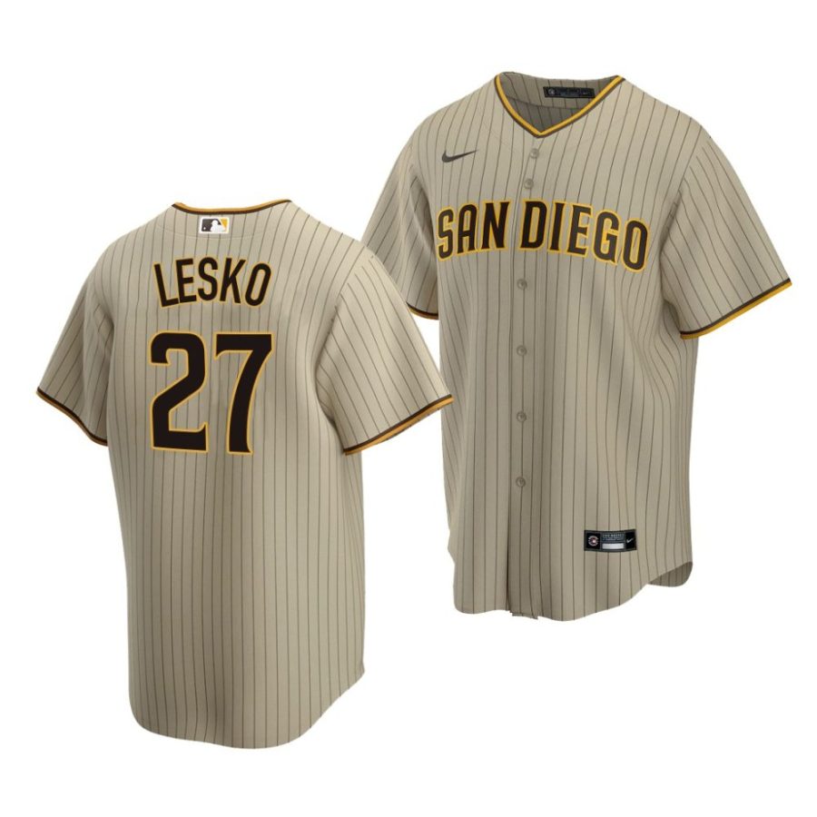 dylan lesko padres alternate 2022 mlb draft replica brown jersey scaled