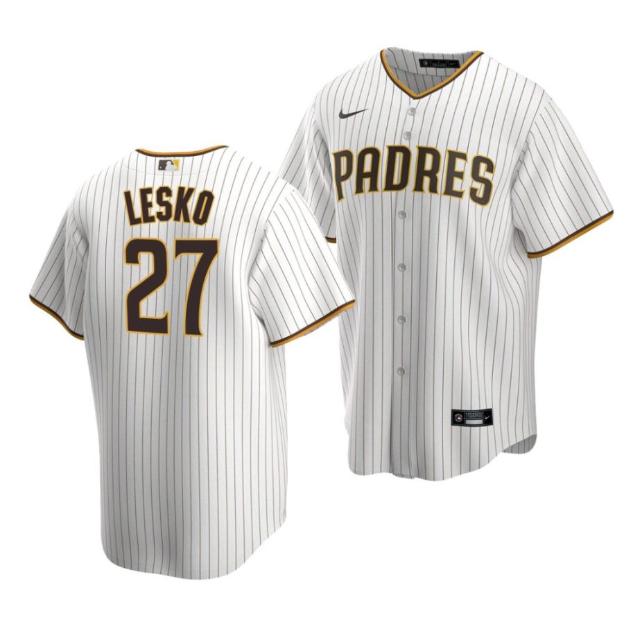 dylan lesko padres home 2022 mlb draft replica white jersey scaled