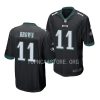 eagles a.j. brown black game jersey scaled