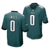 eagles d'andre swift green 2023 nfl draft game jersey scaled