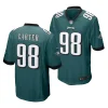 eagles jalen carter green 2023 nfl draft game jersey scaled