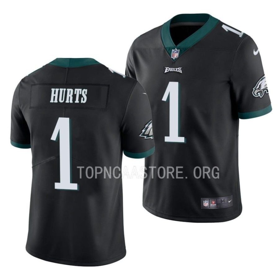 eagles jalen hurts black vapor limited jersey scaled