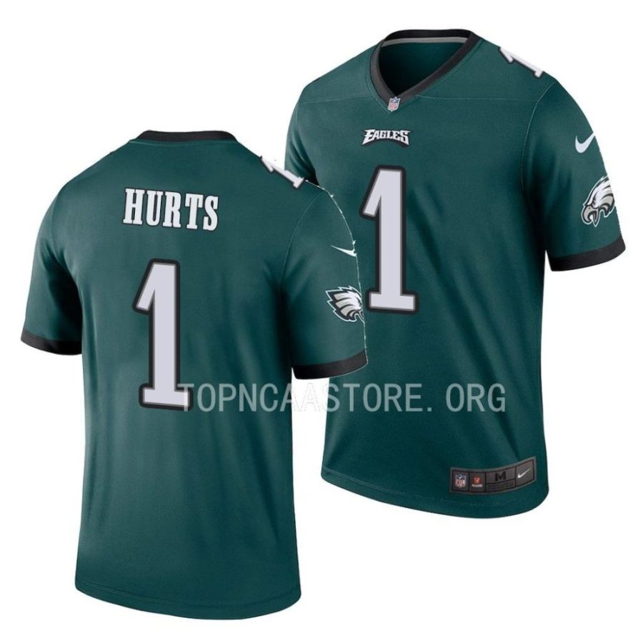 eagles jalen hurts green legend jersey scaled