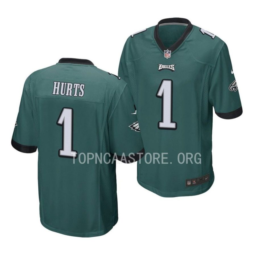 eagles jalen hurts midnight green game jersey scaled