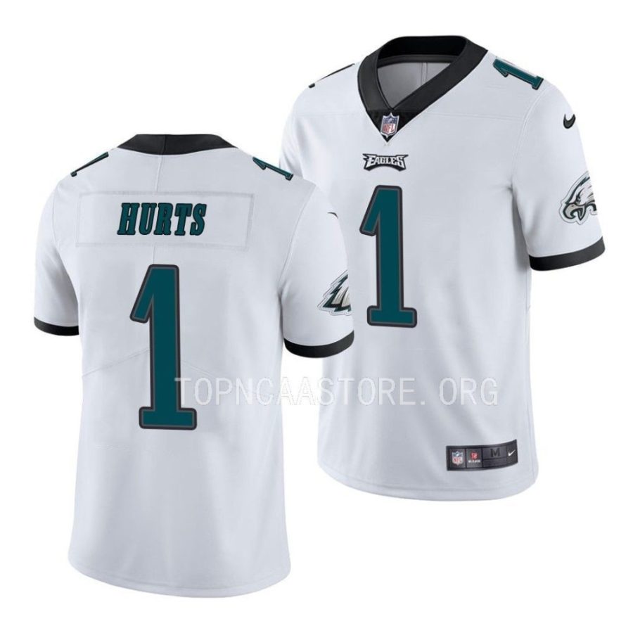 eagles jalen hurts white vapor limited jersey scaled