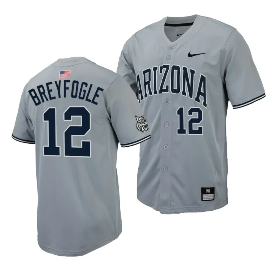 easton breyfogle arizona wildcats grayreplica baseball menfull button jersey scaled