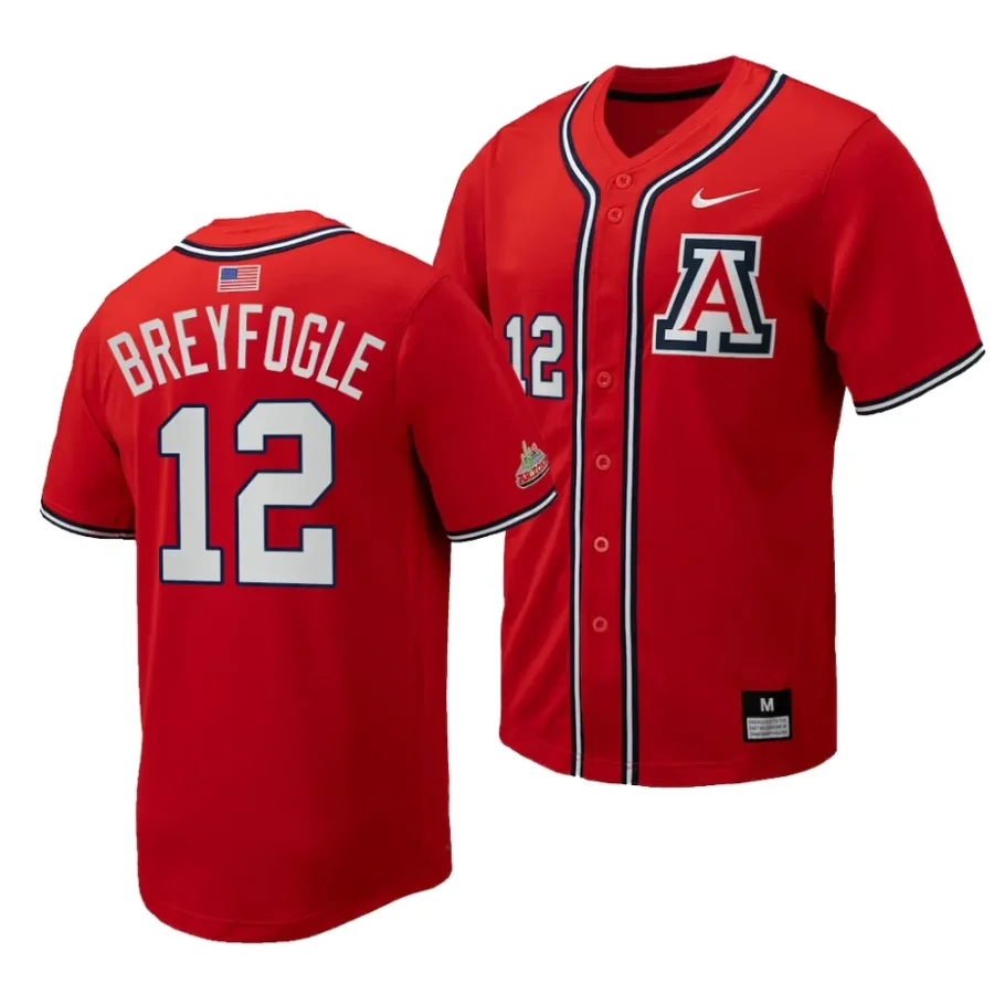 easton breyfogle red replica baseballfull button arizona wildcats jersey scaled