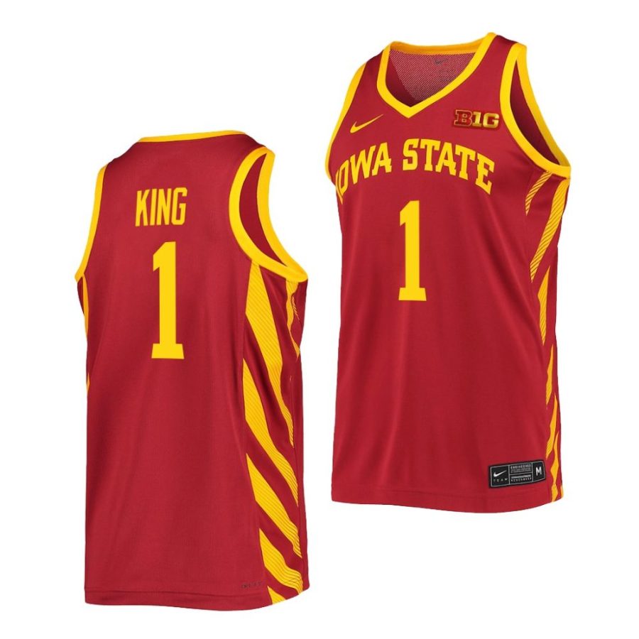 eli king iowa state cyclones 2022 23college basketball replicacardinal jersey scaled