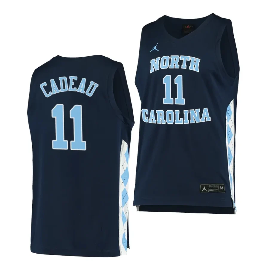 elliot cadeau unc tar heels college basketball alternate jersey scaled