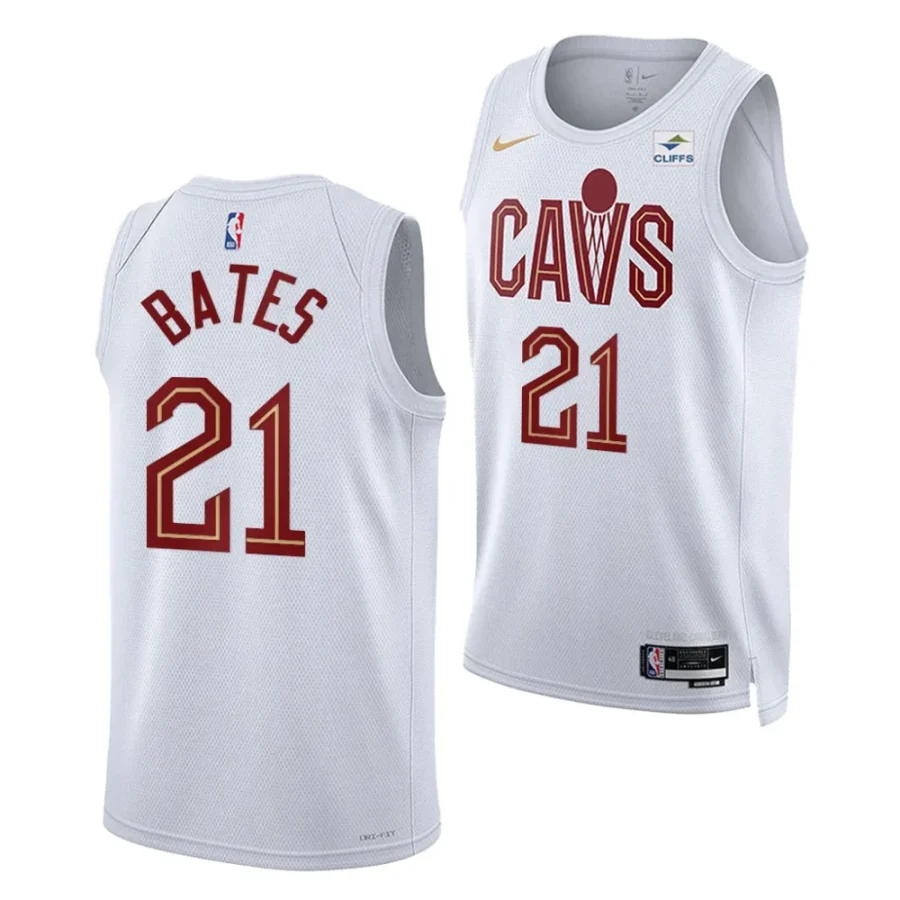 emoni bates cavaliers 2023 nba draft white association edition men jersey scaled