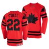 eric o'dell red 2022 iihf world championship canada away jersey scaled