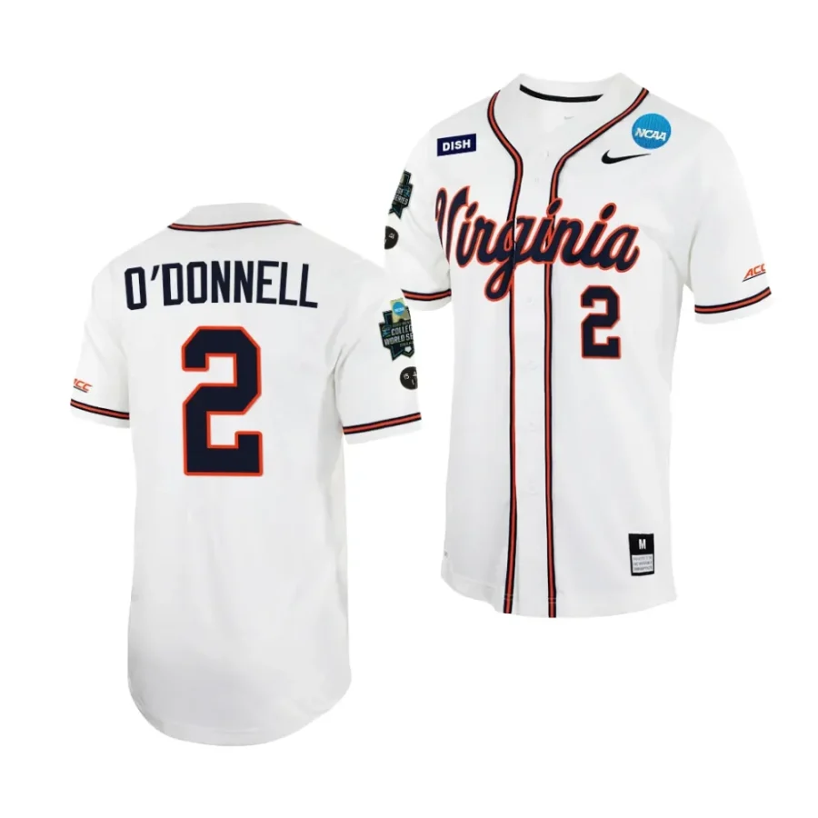 ethan o'donnell virginia cavaliers 2023 college world series menncaa baseball jersey scaled