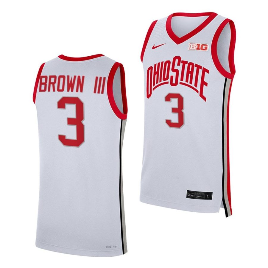 eugene brown iii ohio state buckeyes 2022 23college basketball white jersey scaled