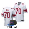 evan neal new york giants 2022 nfl draft alternate men white jersey scaled