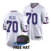 evan neal new york giants 2022 nfl draft game men white jersey scaled