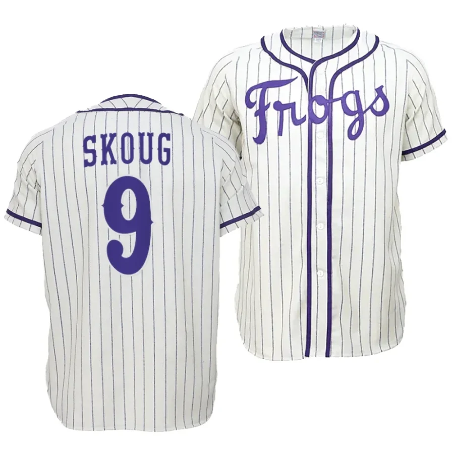 evan skoug tcu horned frogs college baseball menthrowback jersey scaled