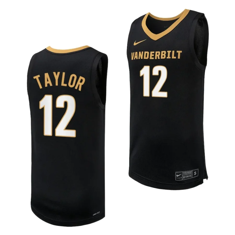 evan taylor vanderbilt commodores replica basketball jersey scaled