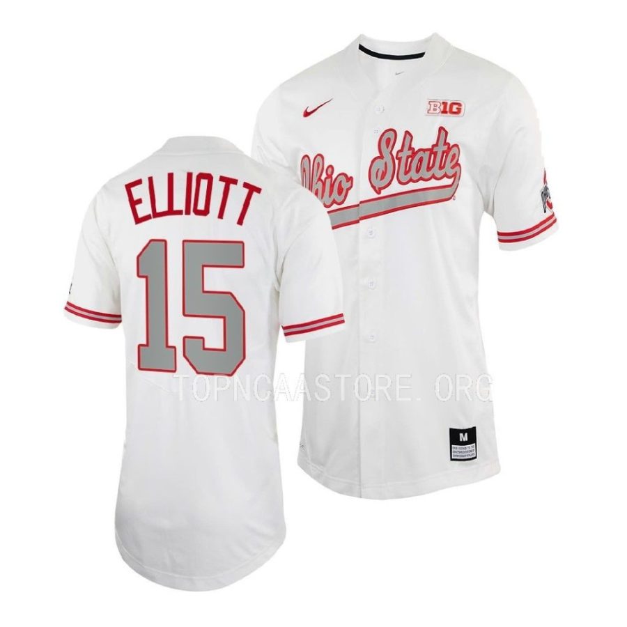 ezekiel elliott ohio state buckeyes baseball shirt menfull button jersey scaled