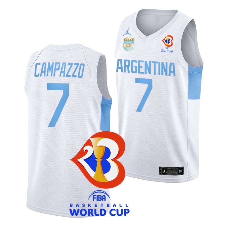 facundo campazzo white 2023 fiba basketball world cup argentina jersey scaled