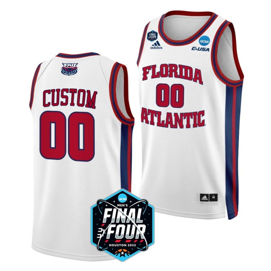 fau owls custom 2023 ncaa final four mens basketball white jersey scaled